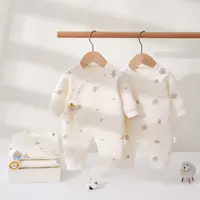 新生儿薄棉夹棉无骨婴儿衣服婴幼儿保暖连体衣
