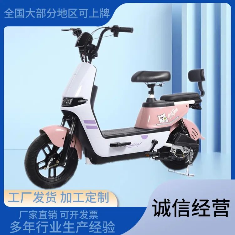 茗育新国标七彩马两轮男女款家用电动车电动车家用电瓶车
