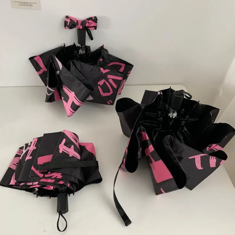 自动辣妹晴雨伞女高颜值太阳伞防晒防紫外线学生加厚折叠遮阳伞