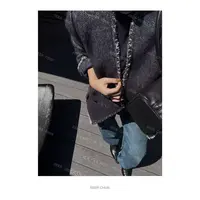 SEER CHUN“ 暗纹流苏”羊毛大衣 60278