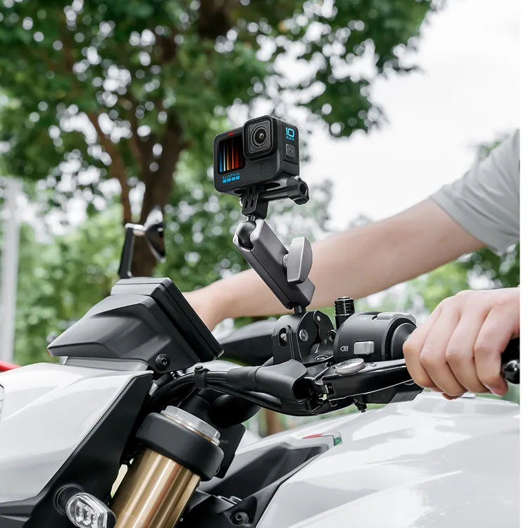 运动相机大疆Action5pro骑行Insta360X5/X4/摩托平板专用支架