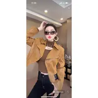 DACPAN-“牛三代”斜拉链短款皮外套 2025/盼·YP422