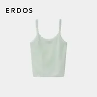 ERDOS 女士针织吊牌背心25年早秋新品马海毛手钩花边装饰吊带背心
