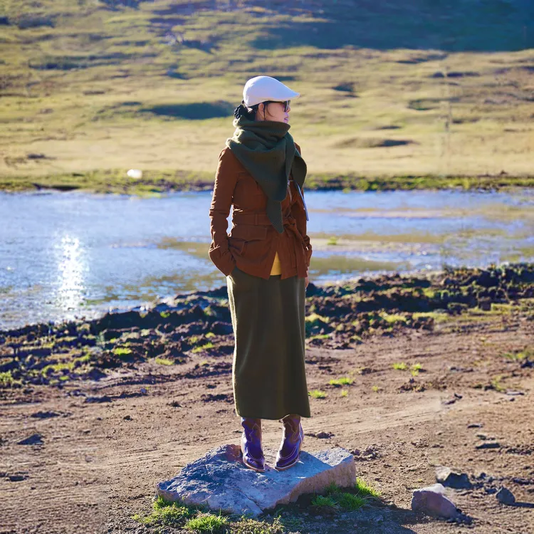 璇之恋·王璇雪国炉火皮衣王璇原创设计