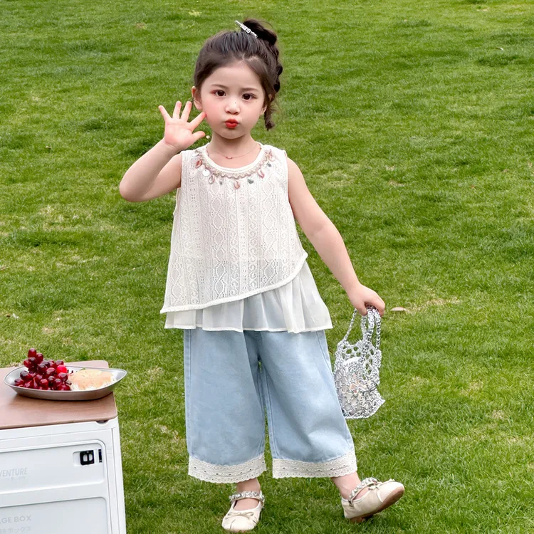 女童波西米亚套装2025新款儿童夏装民族风女宝宝夏季时髦两件套潮