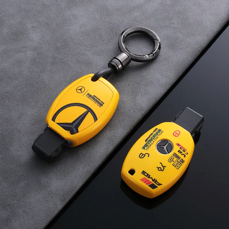 奔驰C200l车钥匙套glc260l老款c级gla200壳c180l扣cla220保护b200