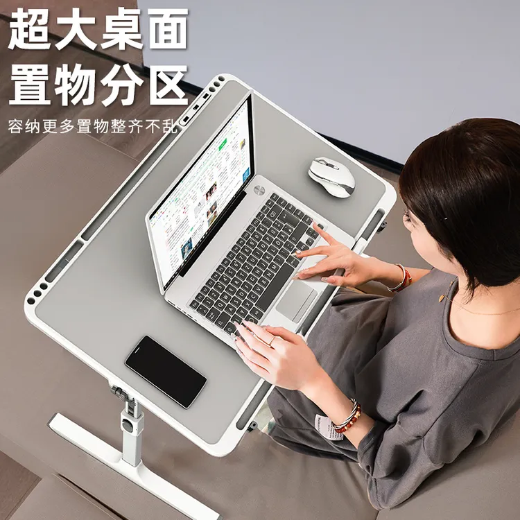 可折叠可宿舍学习书桌笔记本电脑桌儿童阅读桌书架家用