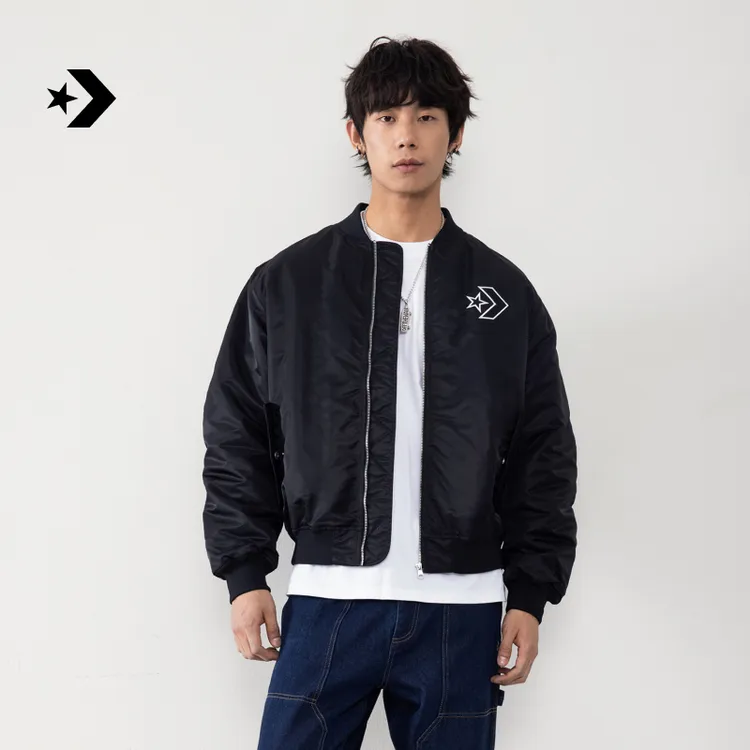 【秋冬新品】匡威男女星箭棒球服通勤夹克外套CONVERSE UCJ147