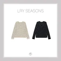 LRY SEASONS |韩版时尚小众条纹遮肉显瘦针织衫 25478