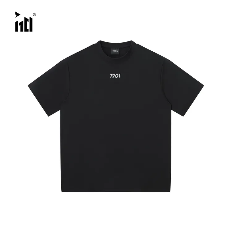 1701 COOLMAX反光印花短袖T恤户外男女同款百搭情侣纯色透气经典