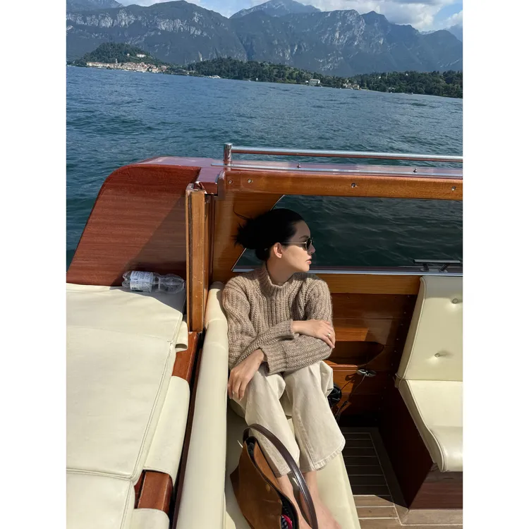 THESOONG|785g重磅早秋针织毛线毛衣女长袖圆领复古2025HBMY7215