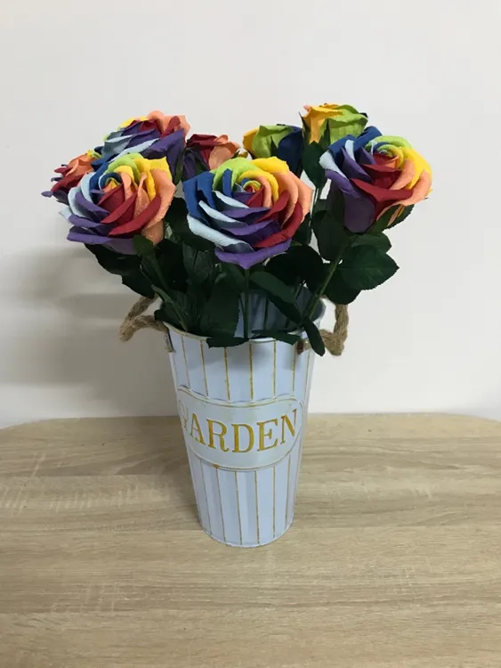 纸艺花/七彩玫瑰模版