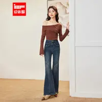 IEF/爱依服2025新款早秋四季显腿长显瘦显比例牛仔喇叭裤