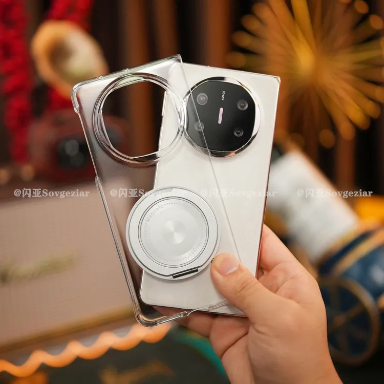 【超薄透明+旋转支架】适用于华为Mate X7手机壳高端后盖折叠屏X6X5