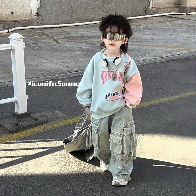 男童秋季2025新款卫衣小童洋气百搭柔软舒适内搭外穿秋季必备