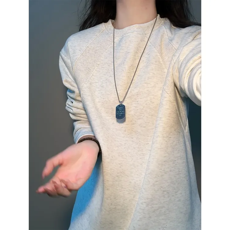 美式正肩长袖polo衫男款秋冬加绒加厚高级感翻领休闲潮牌长袖T恤