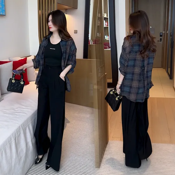 春季轻奢小个子气质显瘦薄款衬衫时尚洋气设计感上衣 11127