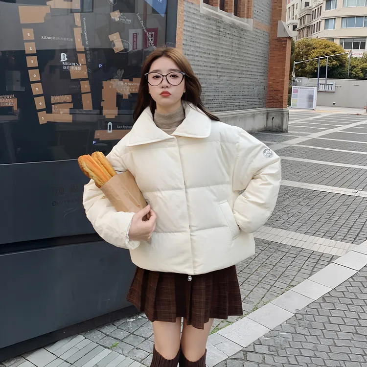 李宁短款羽绒服女子2025冬季新品80%鸭绒保暖休闲羽绒外套AYMV308