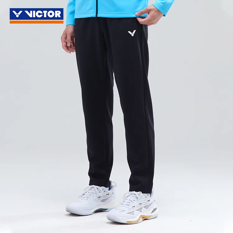 VICTOR胜利羽毛球服威克多男女款舒适针织休闲运动长裤P-55810