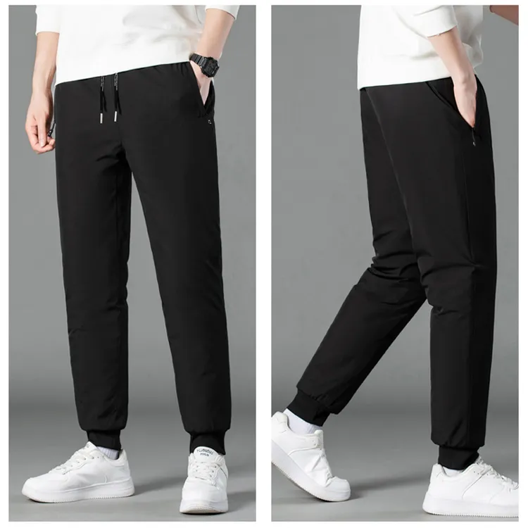 加绒裤修身百搭通用商务风立体剪裁长裤秋冬棉裤休闲