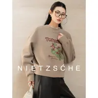 尼采 官方直营｜刺绣番茄卫衣｜羊毛x莱赛尔x再生纤维 七合一30176