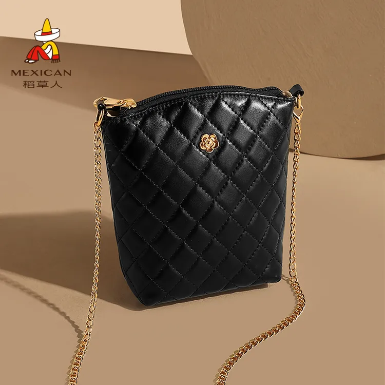 稻草人官方旗舰店正品25年早秋新款女包时尚手机包菱格链条包小包