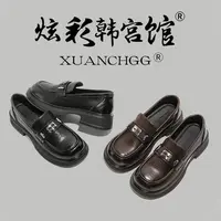 厚底乐福鞋女2025秋季新款时尚休闲经典百搭英伦通勤小皮鞋5828