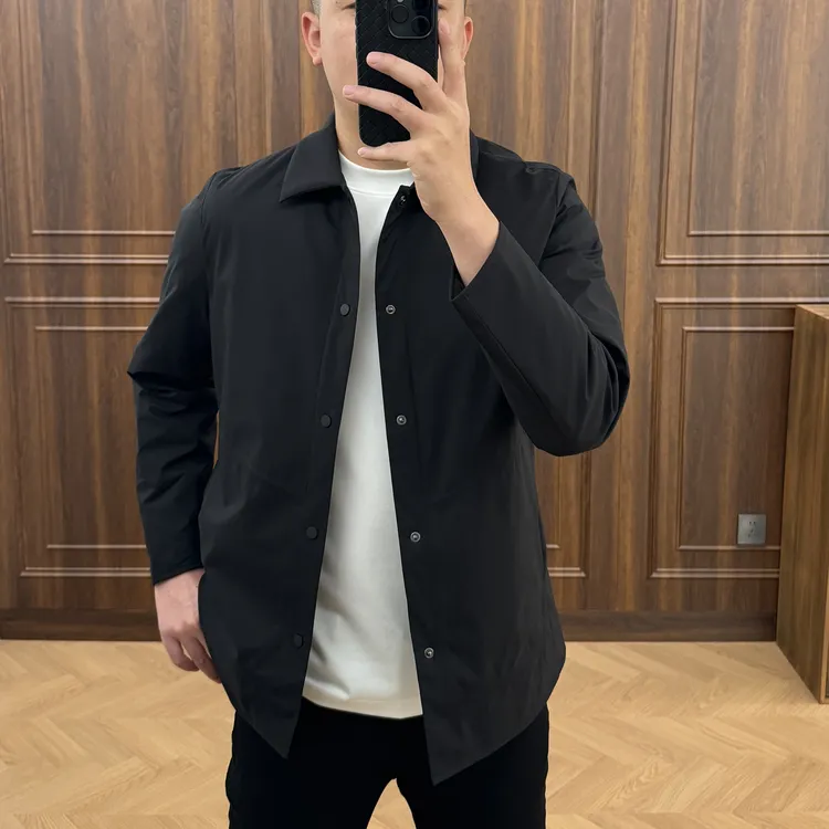 态度｜2367冬季男士简约经典白鹅绒商务翻领羽绒服外套