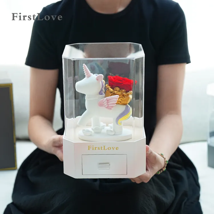 FirstLove马上有钱花永生玫瑰花礼盒七夕情人节创意生日告白礼物