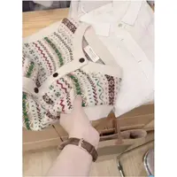 七言家巨好看！米杏提花背心马甲开衫6675