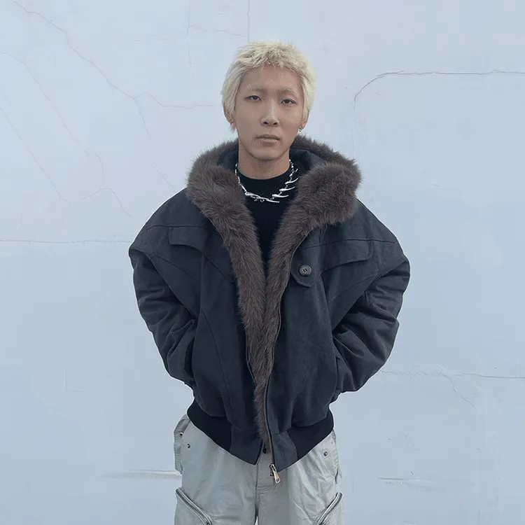 山雕棉服棉衣加绒外套“墨狼座山雕”碧纹洗水珠帆解构加厚冬季座