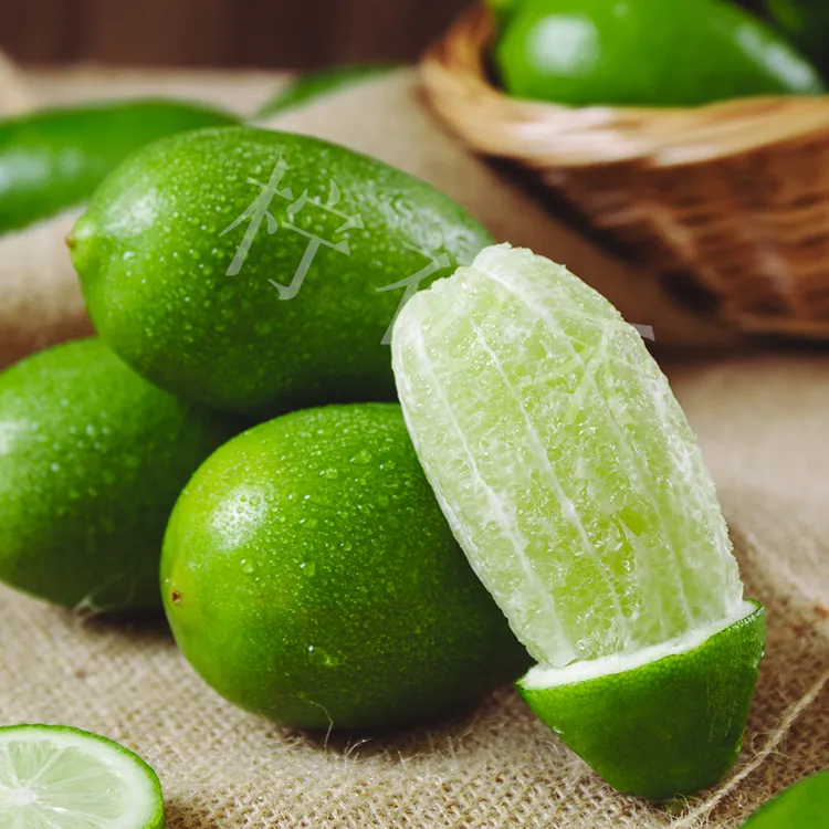 海南香水柠檬云南香水柠檬无籽青柠檬1-9斤包邮商品图