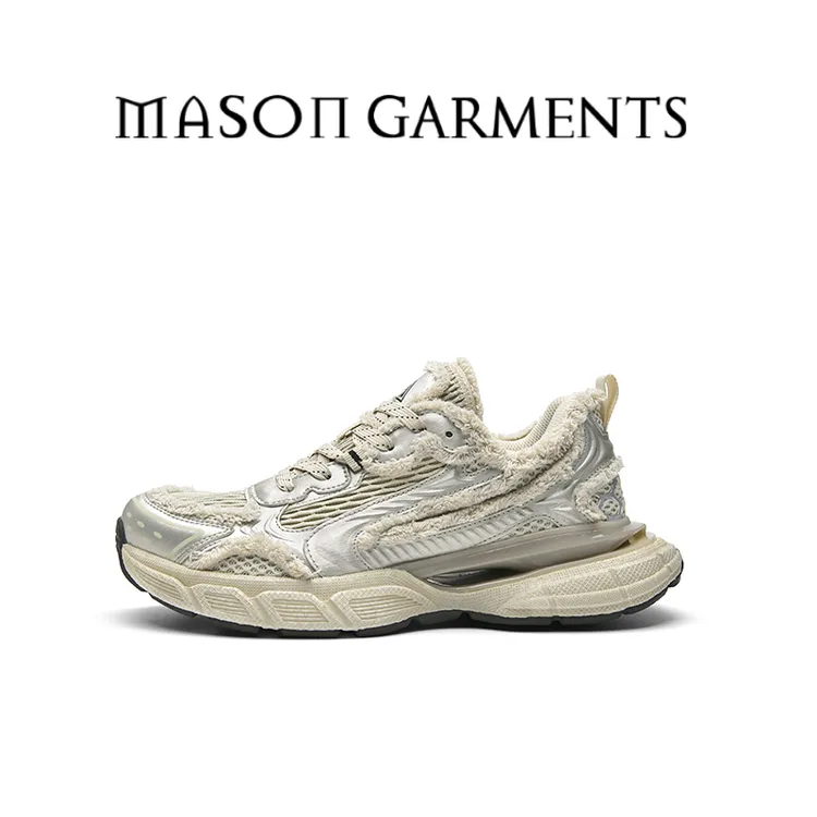 MASON GARMENTS牢笼2 秋日穿搭复古老爹网面透气低帮鞋时尚休闲鞋