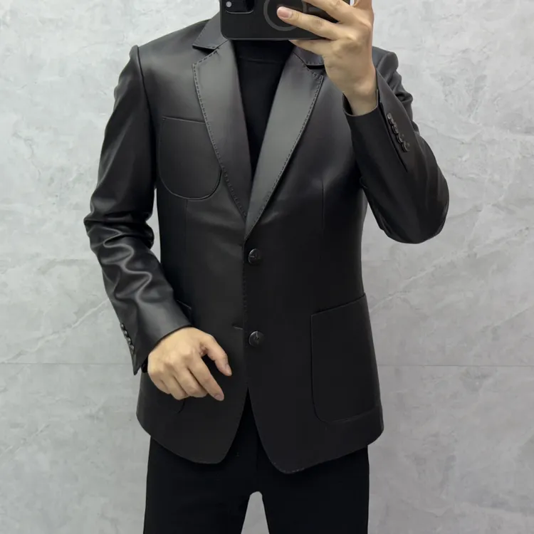 春季新款男士高端欧货定制轻奢时尚西服外套