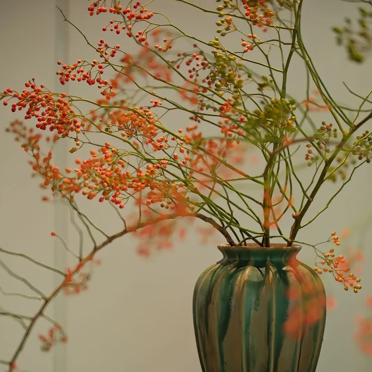秋意山归来鲜切枝——禅意长枝天然真花水培植物家用超长花期