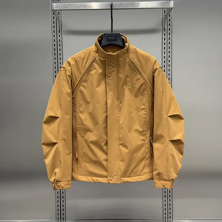 2025秋冬新款男士加棉外套时尚潮流韩版二棉保暖上衣加厚立领夹克