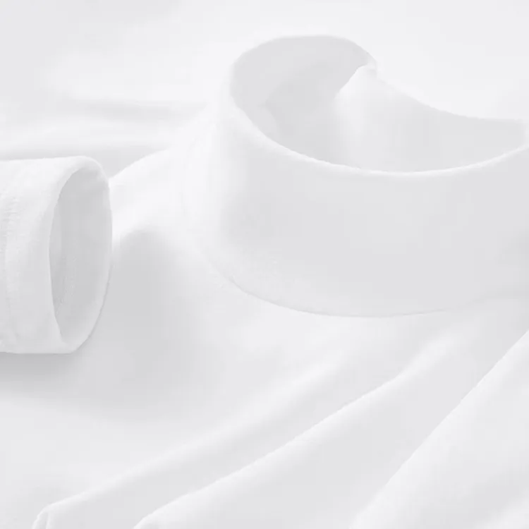 极衫【两件装】秋冬半高领保暖双面绒加绒加厚打底衫德打底衫男