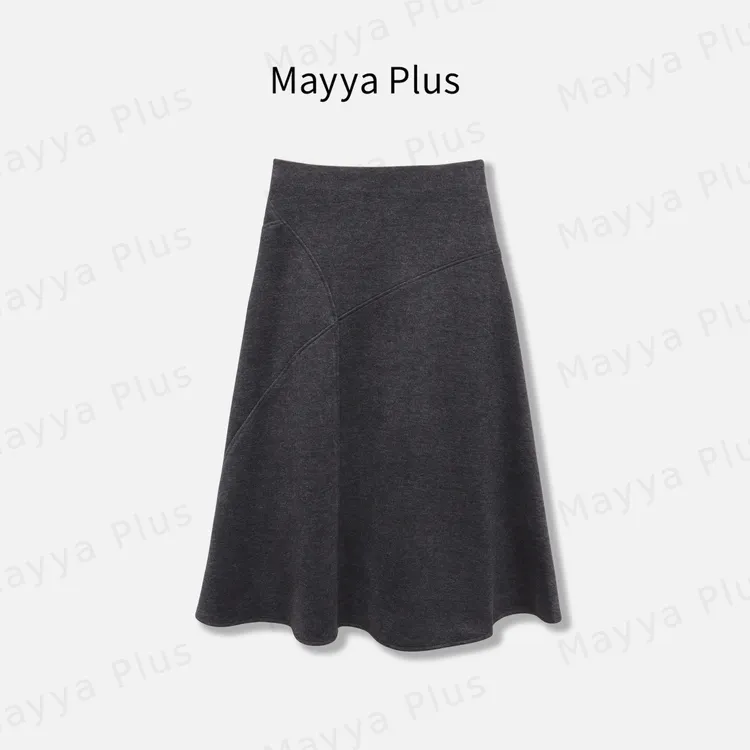 【冬旋律】Mayya Plus麦芽定制冬季气质显瘦百搭A字半身裙32547572