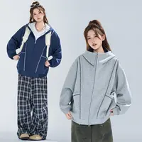 小众设计感校园chic连帽卫衣春秋休闲百搭宽松加绒加厚