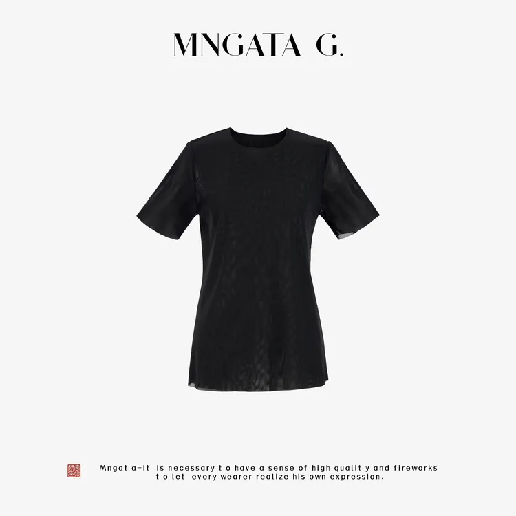 MNGATA G.宫小妍【观自在】夏季穿搭新中式中国风休闲上衣J4120911