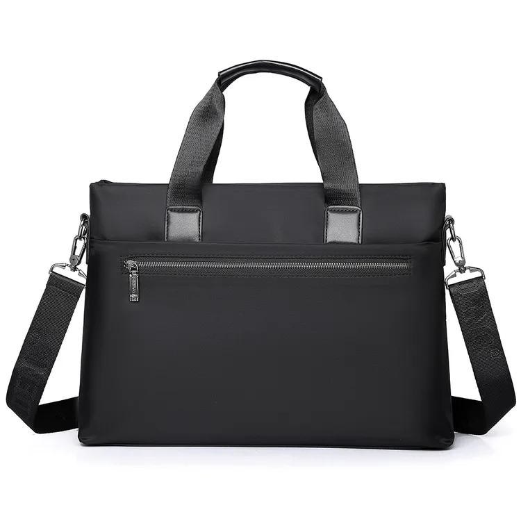 横版大容量手提男士商务公文包潮流牛津布商务包日常上班时尚男包