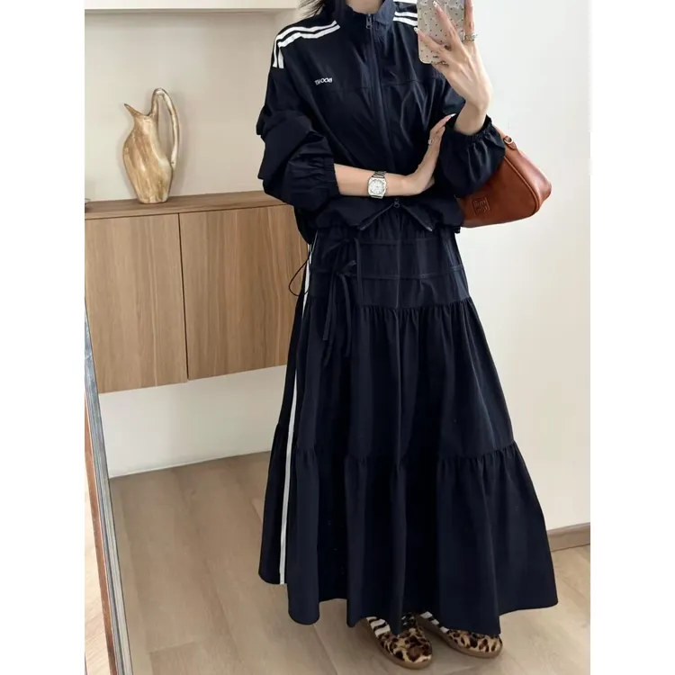 SP 休闲运动韩女套装 冲锋衣外套休闲半裙套装