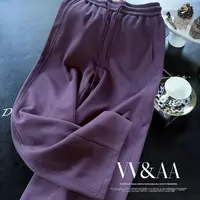VV&AA 潮流百搭宽松直筒休闲裤（橡筋腰） D6555
