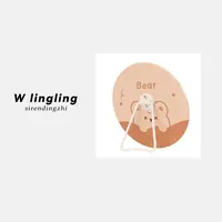 玲姐定制-日常涂鸦圆形台镜学生宿舍化妆镜可壁挂台镜468108