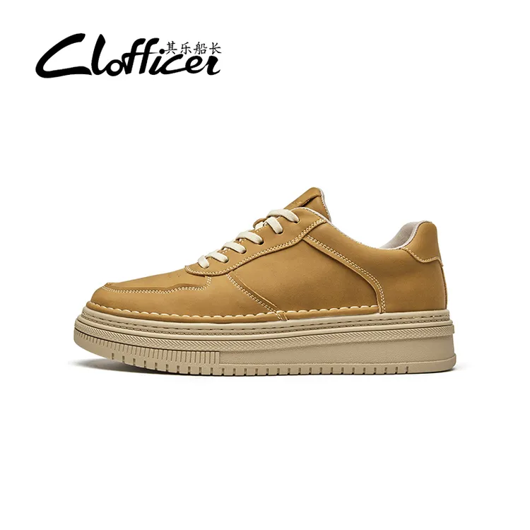 其乐船长板鞋男款2025春季新款复古户外休闲鞋英伦风工装潮流鞋子