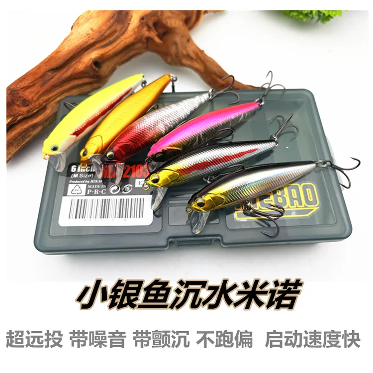 路亚学堂小银鱼沉水米诺远投颤沉路亚饵不跑偏米诺翘嘴红眼鳜鱼
