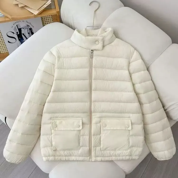 新款女士秋冬棉服保暖时尚韩版轻薄百搭休闲棉衣2806