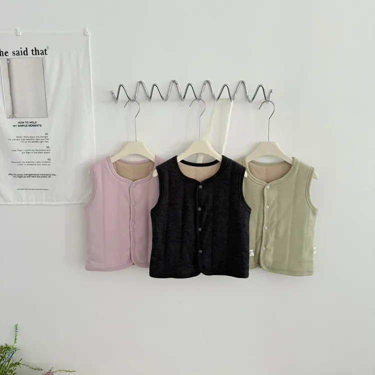 69582酷娃米冬季校服神器男女童加厚背心儿童夹棉马甲