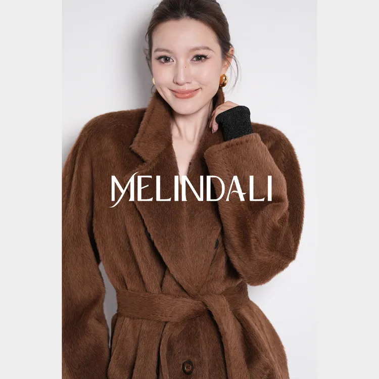 Melinda Li【本命苏力】秘鲁Alpaca羊驼毛经典801挽袖毛呢苏力大衣