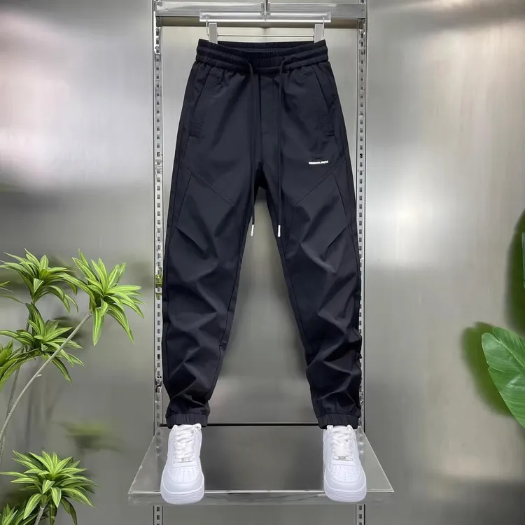 裤子男春夏款户外百搭潮流运动休闲裤时尚宽松潮牌凉感弹力冲锋裤